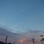虹とお月さま