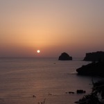 夕景　境浦方面から